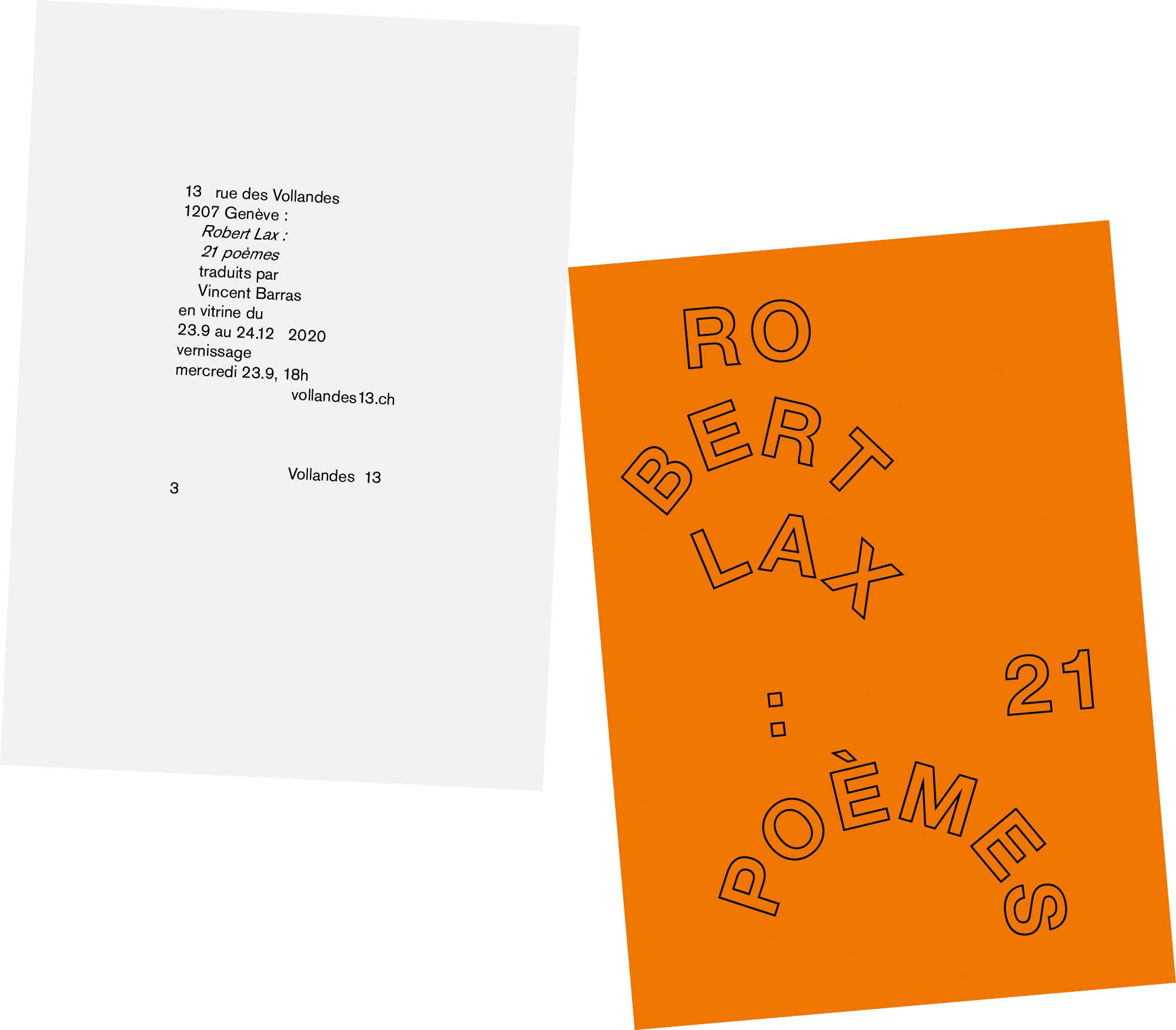 Robert Lax : 21 poèmes